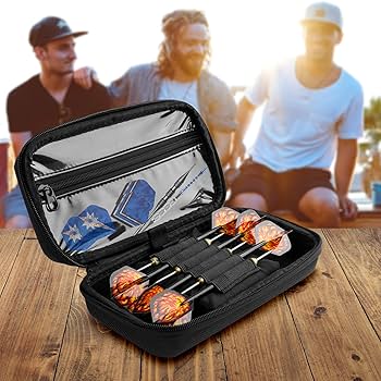 Amazon | ダーツケースホルダーバッグ 6 個スチールとソフト